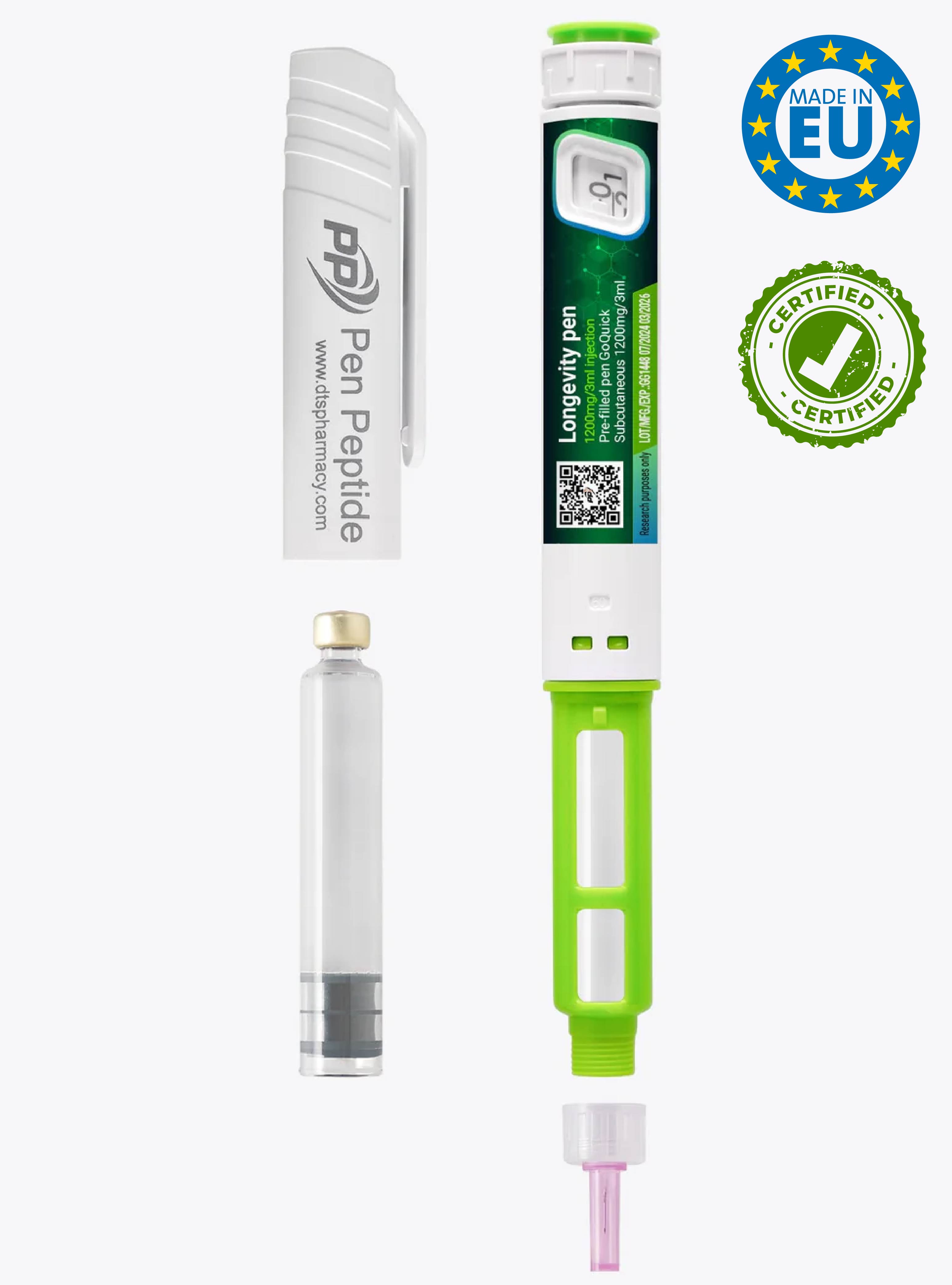 Longevity Pen | Glutathione, NAD+ & Resveratrol 1200mg/3ml