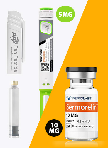 Пептид Sermorelin (HGH) 5mg для стимуляції вивільнення гормону росту гіпофізом
