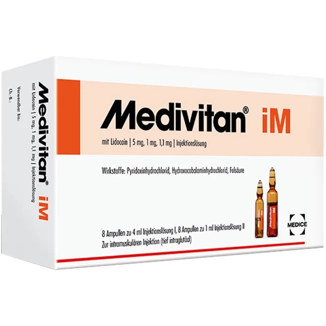 Медивітан | Medivitan iM | Гідроксокобаламін у комбінації