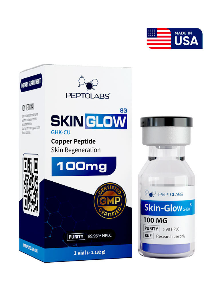 Трипептид міді Skin-Glow GHK-cu 100mg флакон